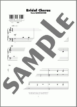 Bridal Chorus (arr. Carol Klose)(Richard Wagner) 楽譜 ピアノ（ソロ） ダウンロード