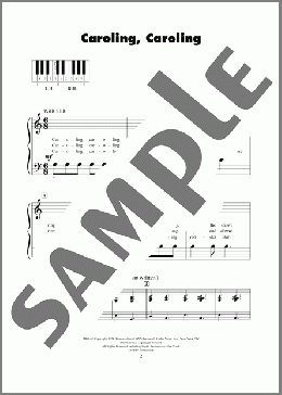 Caroling, Caroling(Alfred Burt/Wihla Hutson) 楽譜 ピアノ（ソロ） ダウンロード