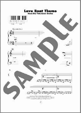 Love Boat Theme(Charles Fox/Paul Williams) 楽譜 ピアノ（ソロ） ダウンロード