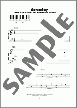 Someday (from The Hunchback Of Notre Dame)(All-4-One) 楽譜 ピアノ（ソロ） ダウンロード