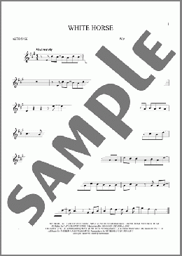 White Horse(Taylor Swift) 楽譜 アルトサックス（ソロ） ダウンロード