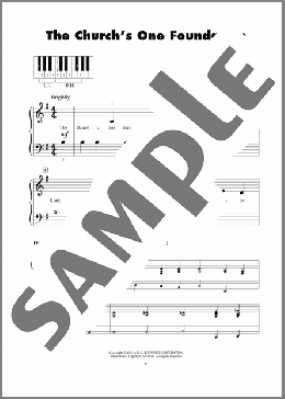 The Church's One Foundation(Samuel John Stone/Samuel Sebastian Wesley) 楽譜 ピアノ（ソロ） ダウンロード