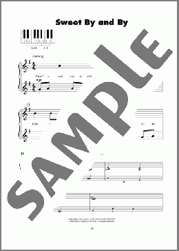 Sweet By And By(Joseph P. Webster/Sanford Fillmore Bennett) 楽譜 ピアノ（ソロ） ダウンロード