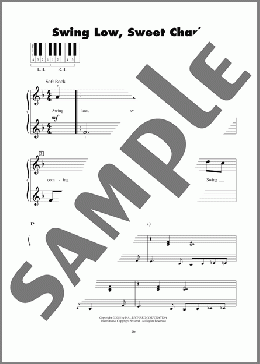 Swing Low, Sweet Chariot(Traditional Spiritual) 楽譜 ピアノ（ソロ） ダウンロード