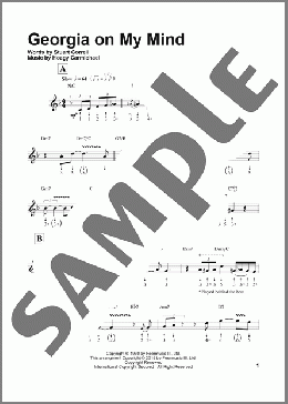 Georgia On My Mind (arr. Will Galison)(Ray Charles) 楽譜 ハーモニカ ダウンロード