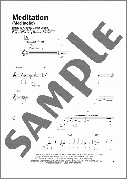 Meditation (Meditacao) (arr. Will Galison)(Norman Gimbel/Antonio Carlos Jobim/Newton Mendonca) 楽譜 ハーモニカ ダウンロード