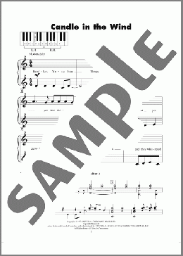 Candle In The Wind(Elton John) 楽譜 ピアノ（ソロ） ダウンロード