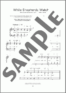 While Shepherds Watched Their Flocks(Nahum Tate/George Frideric Handel) 楽譜 その他 ダウンロード