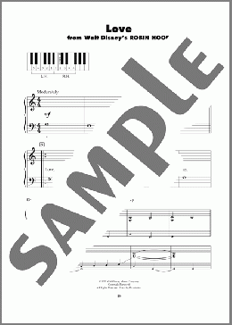 Love (from Robin Hood)(George Bruns/Floyd Huddleston) 楽譜 ピアノ（ソロ） ダウンロード