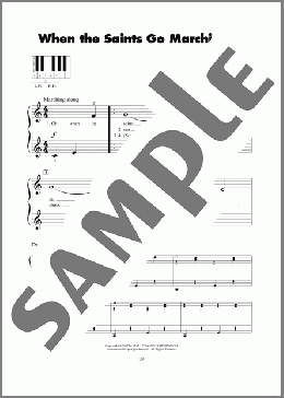 When The Saints Go Marching In(James M. Black/Katherine E. Purvis) 楽譜 ピアノ（ソロ） ダウンロード