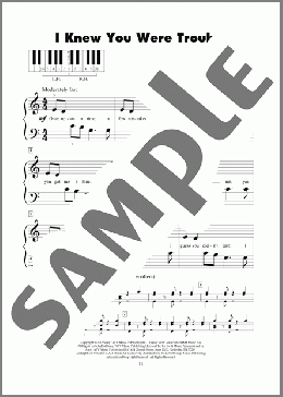 I Knew You Were Trouble(Taylor Swift) 楽譜 ピアノ（ソロ） ダウンロード