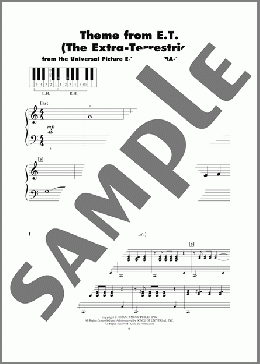 Theme From E.T. (The Extra-Terrestrial)(John Williams) 楽譜 ピアノ（ソロ） ダウンロード