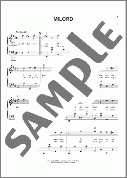 Milord (arr. Gary Meisner)(Edith Piaf) 楽譜 その他 ダウンロード