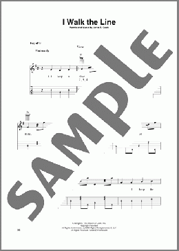 I Walk The Line (arr. Fred Sokolow)(Johnny Cash) 楽譜 その他 ダウンロード