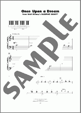 Once Upon A Dream (from Sleeping Beauty)(Sammy Fain/Jack Lawrence) 楽譜 ピアノ（ソロ） ダウンロード
