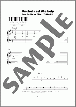 Unchained Melody(The Righteous Brothers) 楽譜 ピアノ（ソロ） ダウンロード