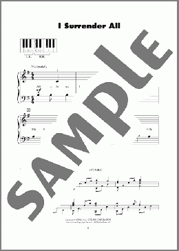 I Surrender All(Winfield S. Weeden/Judson W. Van De Venter) 楽譜 ピアノ（ソロ） ダウンロード