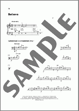 Believe (from The Polar Express) (arr. Tom Gerou)(Josh Groban) 楽譜 ピアノ（ソロ） ダウンロード