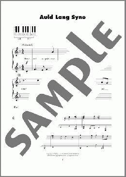 Auld Lang Syne(Robert Burns/Traditional Scottish Melody) 楽譜 ピアノ（ソロ） ダウンロード