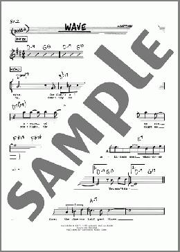 Wave(Antonio Carlos Jobim) 楽譜 その他 ダウンロード