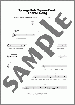SpongeBob SquarePants Theme Song(Blaise Smith/Mark Harrison/Steve Hillenburg/Derek Drym) 楽譜 メロディ ダウンロード