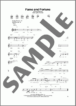 Fame And Fortune(Elvis Presley) 楽譜 メロディ ダウンロード
