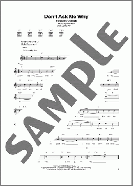 Don't Ask Me Why(Elvis Presley) 楽譜 メロディ ダウンロード