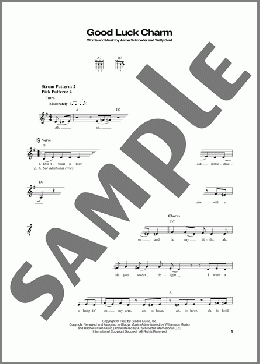 Good Luck Charm(Elvis Presley) 楽譜 メロディ ダウンロード