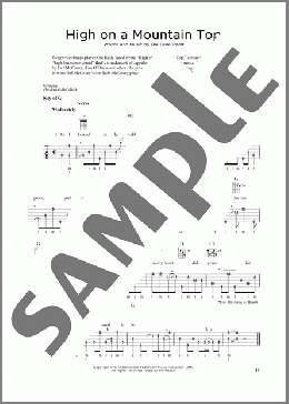High On A Mountain Top (arr. Fred Sokolow)(Ola Belle Reed) 楽譜 その他 ダウンロード