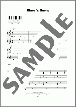 Elmo's Song(Tony Geiss) 楽譜 ピアノ（ソロ） ダウンロード