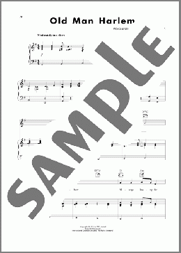 Old Man Harlem(Rudy Vallee/Hoagy Carmichael) 楽譜 ピアノ & ボーカル & ギター ダウンロード