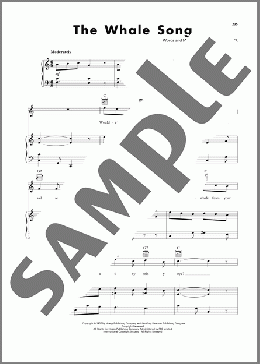The Whale Song(Hoagy Carmichael/Geoffrey Dearmer) 楽譜 ピアノ & ボーカル & ギター ダウンロード
