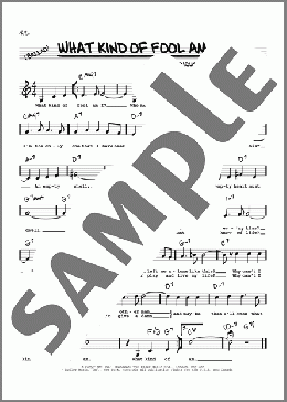 What Kind Of Fool Am I? (Low Voice)(Anthony Newley) 楽譜 その他 ダウンロード