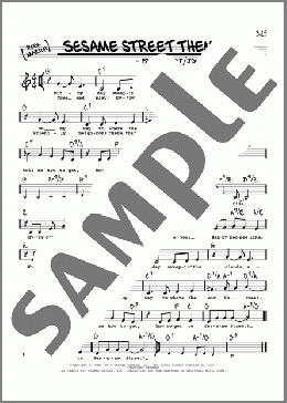 Sesame Street Theme (Low Voice)(Jon Stone/Bruce Hart/Joe Raposo) 楽譜 その他 ダウンロード