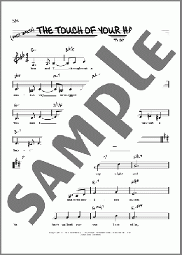 The Touch Of Your Hand (Low Voice)(Jerome Kern) 楽譜 その他 ダウンロード