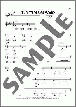 The Trolley Song (Low Voice)(Judy Garland) 楽譜 その他 ダウンロード
