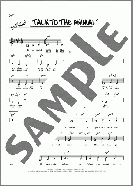 Talk To The Animals (Low Voice)(Leslie Bricusse) 楽譜 その他 ダウンロード