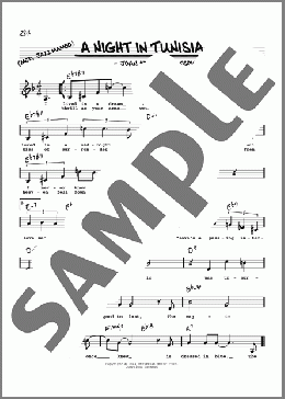 A Night In Tunisia (Low Voice)(Dizzy Gillespie) 楽譜 その他 ダウンロード
