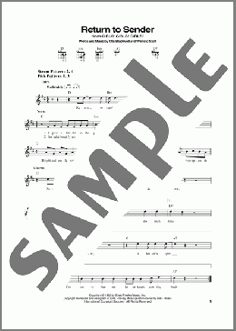 Return To Sender(Elvis Presley) 楽譜 メロディ ダウンロード