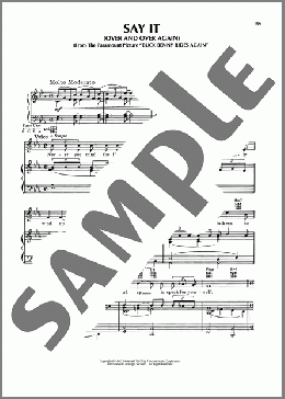 Say It (Over And Over Again)(Jimmy McHugh/Frank Loesser) 楽譜 ピアノ & ボーカル & ギター ダウンロード