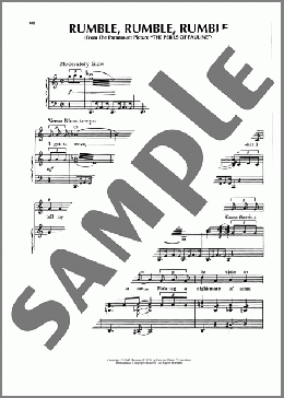 Rumble, Rumble, Rumble (from The Perils Of Pauline)(Frank Loesser) 楽譜 ピアノ & ボーカル & ギター ダウンロード