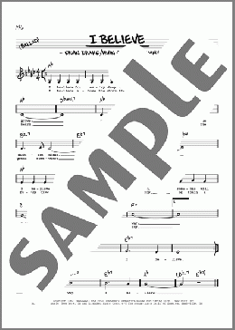 I Believe (Low Voice)(Jimmy Shirl) 楽譜 その他 ダウンロード