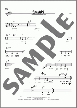Sunny (Low Voice)(Bobby Hebb) 楽譜 その他 ダウンロード