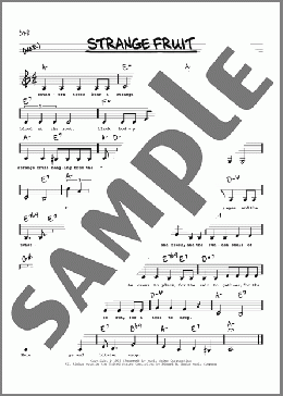 Strange Fruit (Low Voice)(Billie Holiday) 楽譜 その他 ダウンロード