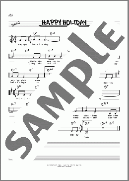 Happy Holiday (Low Voice)(Irving Berlin) 楽譜 その他 ダウンロード