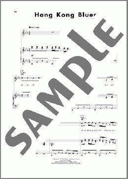 Hong Kong Blues(Hoagy Carmichael) 楽譜 ピアノ & ボーカル & ギター ダウンロード