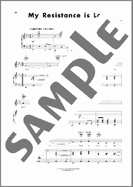 My Resistance Is Low(Harold Adamson/Hoagy Carmichael) 楽譜 ピアノ & ボーカル & ギター ダウンロード