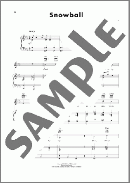 Snowball(Hoagy Carmichael) 楽譜 ピアノ & ボーカル & ギター ダウンロード