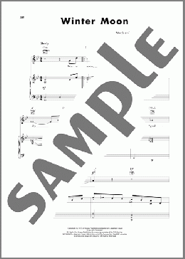 Winter Moon(Harold Adamson/Hoagy Carmichael) 楽譜 ピアノ & ボーカル & ギター ダウンロード