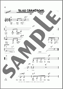 Blue Champagne (Low Voice)(Jimmy Dorsey) 楽譜 その他 ダウンロード